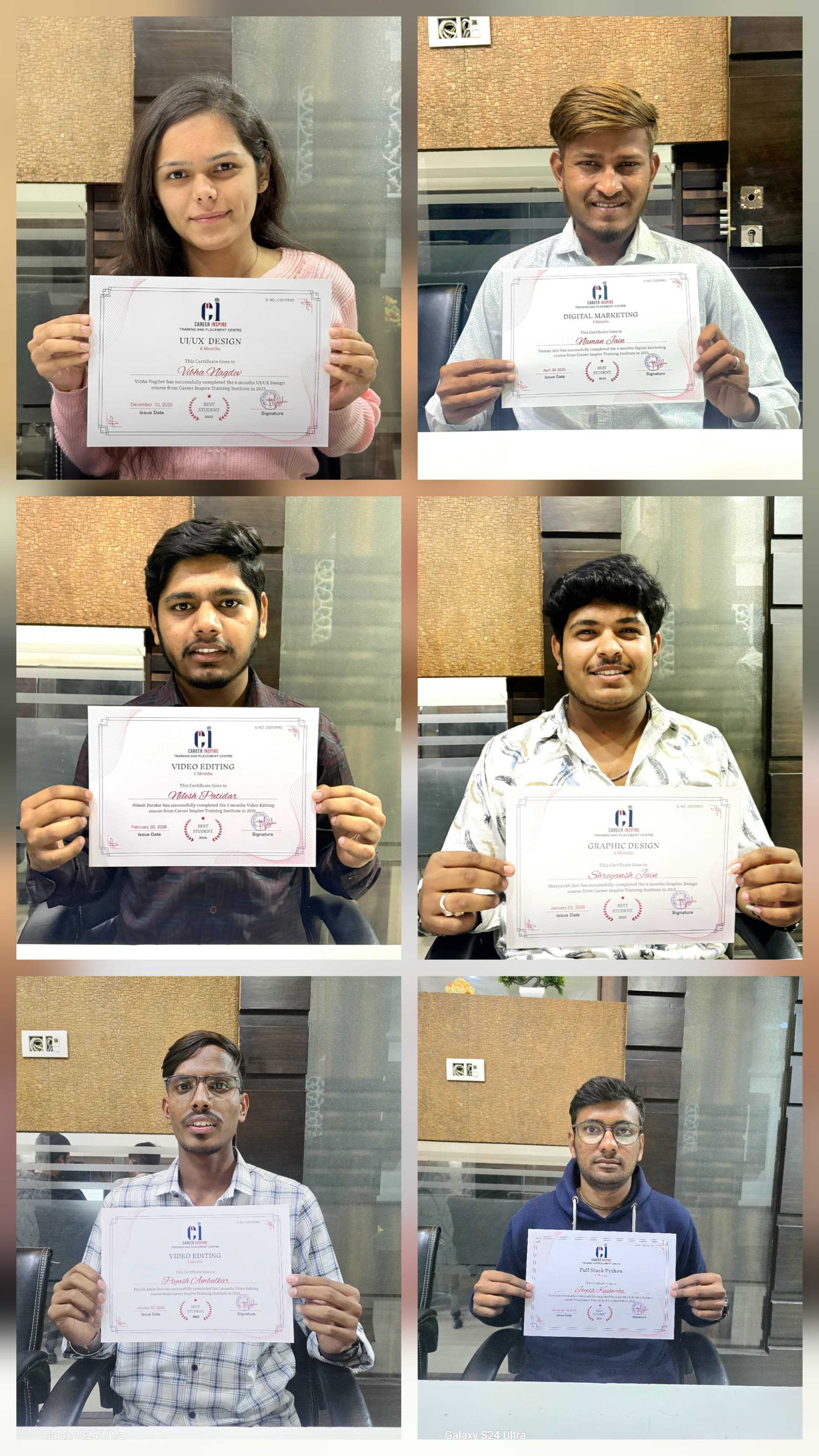 graphic designing class indore certificate